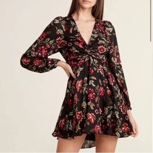 A.L.C. | Floral Wrap Mini Dress | Size 4